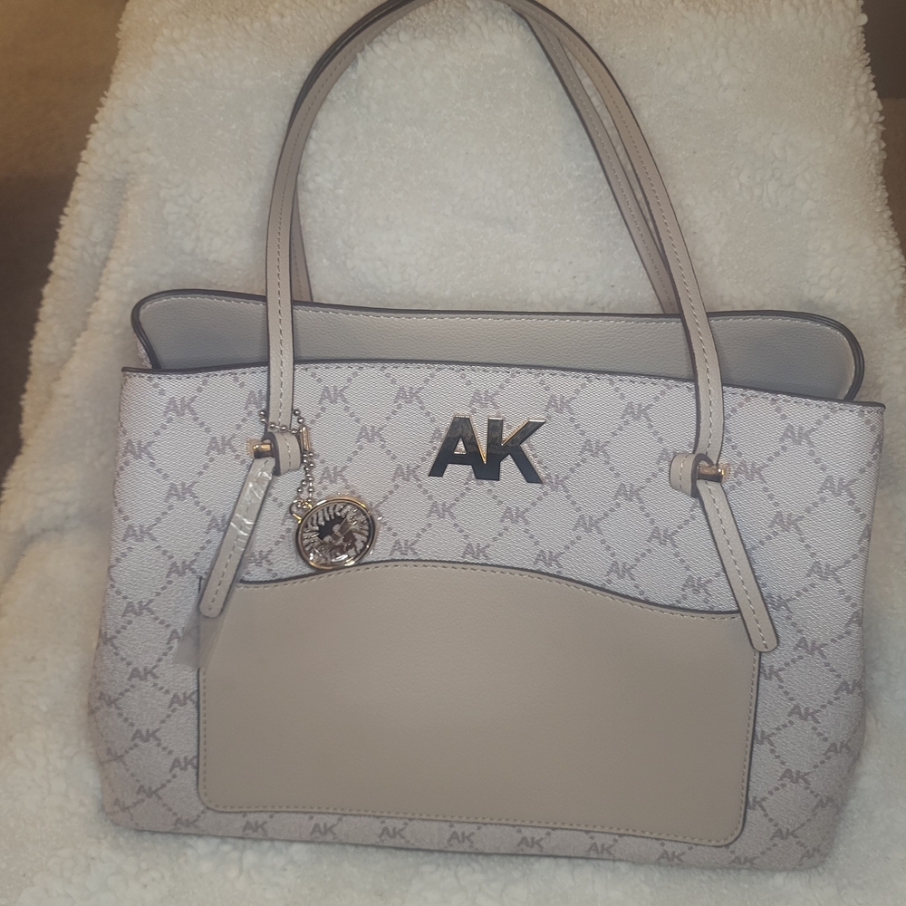 Anne Klein Beige Tote Bag